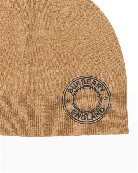 Burberry Roundel Logo Graphic Cashmere Blend Beanie